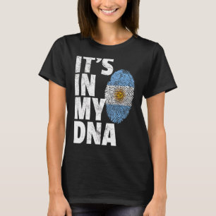 Het staat in mijn DNA Argentinië Mannen vrouwen Ki T-shirt