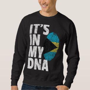 Het staat in mijn DNA Bahamas vlag Mannen vrouwen Trui