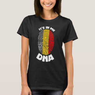 Het staat in mijn DNA België vlag Belgisch land T-shirt