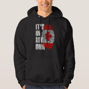 Het staat in mijn DNA Canada vlag Canadees Hoodie