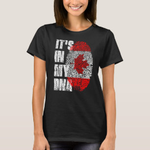 Het staat in mijn DNA Canada vlag Canadees T-shirt