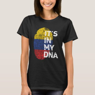 Het staat in mijn DNA Colombiaanse Pride Erfgoed T-shirt