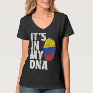 Het staat in mijn DNA Colombiaanse vlag souvenir T-shirt