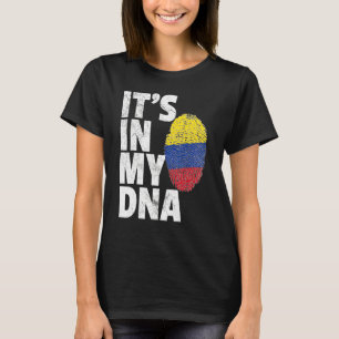 Het staat in mijn DNA Colombiaanse vlag souvenir T-shirt