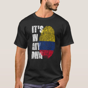 Het staat in mijn DNA Colombiaanse vlag T-shirt