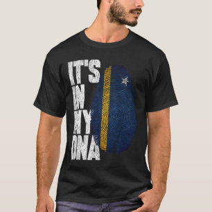 Het staat in mijn DNA Curaçaose trotse Curaçaose v T-shirt