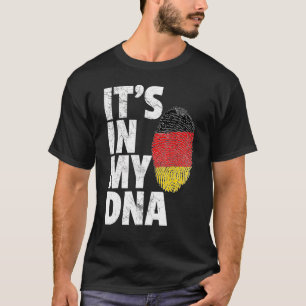 Het staat in mijn DNA Duitse vlag Mannen vrouwen T-shirt