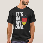 Het staat in mijn DNA Duitse vlag Mannen vrouwen T-shirt (Voorkant)