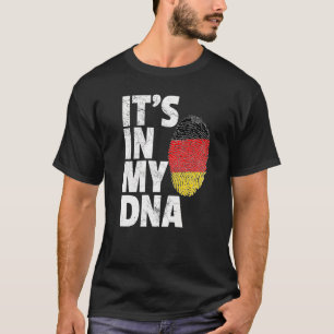 Het staat in mijn DNA Duitse vlag Mannen vrouwen T-shirt