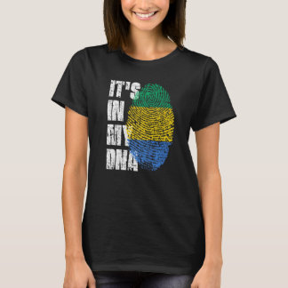 Het staat in mijn DNA Gabon vlag Gabonees T-shirt