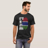 Het staat in mijn DNA Gambia vlag Gambiaans T-shirt (Voorkant volledig)