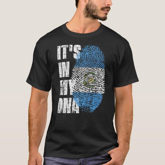 Het staat in mijn DNA Guatemala vlag Guatemalaan T-shirt (Voorkant)