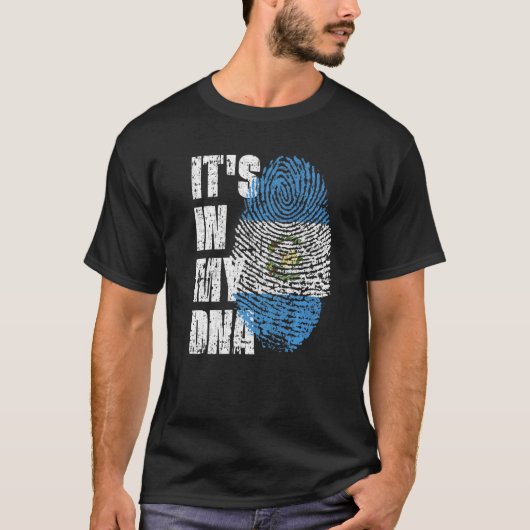 Het staat in mijn DNA Guatemala vlag Guatemalaan T-shirt (Voorkant)
