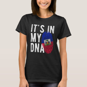 HET STAAT IN MIJN DNA Haïti vlag T-shirt