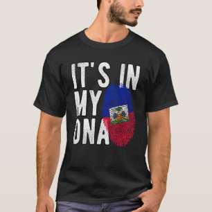 HET STAAT IN MIJN DNA Haïti vlag T-shirt