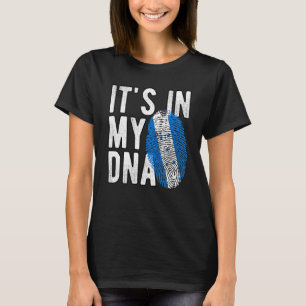 Het staat in mijn DNA Honduras vlag Fingerprint T-shirt