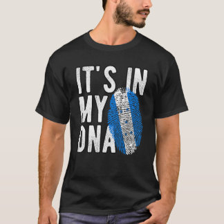 Het staat in mijn DNA Honduras vlag Fingerprint T-shirt