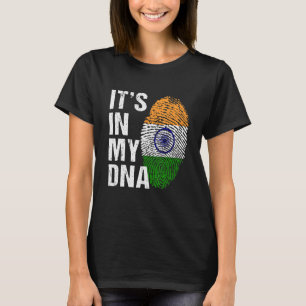 Het staat in mijn DNA-indian Pride india mannen vr T-shirt