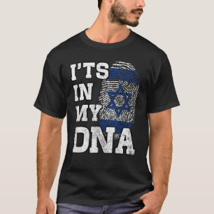 Het staat in mijn DNA Israëli's Fingerprint Proud  T-shirt