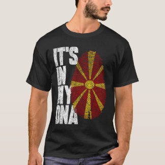 Het staat in mijn DNA Macedonische trotse Macedoni T-shirt