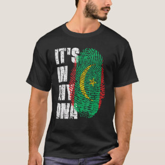 Het staat in mijn DNA Mauritaanse vlag Mauritaans T-shirt