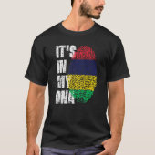Het staat in mijn DNA Mauritiaanse vlag Mauritius T-shirt (Voorkant)