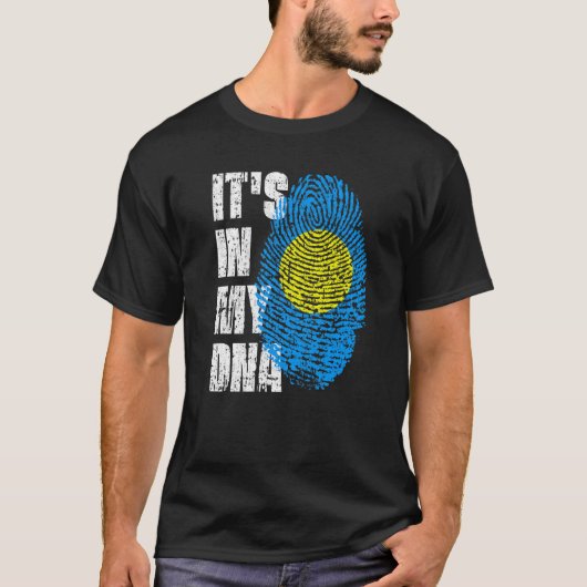 Het staat in mijn DNA Palau vlag Palauan T-shirt (Voorkant)