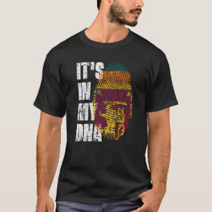 Het staat in mijn DNA Sri Lankaanse vlag T-shirt