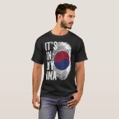 Het staat in mijn DNA Zuid-Koreaanse vlag Zuid-Kor T-shirt (Voorkant volledig)