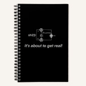 Het staat op het punt echt te worden notitieboek (Voorkant)