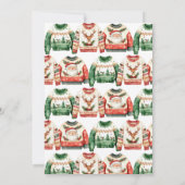 Het staat op het punt om een lelijk trui kerstfees kaart (Achterkant)