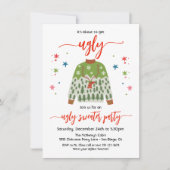 Het staat op het punt om een Ugly Sweater Kerstpar Kaart (Voorkant)