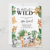 Het staat op het punt om wild Safari oerwoud baby Kaart (Voorkant)