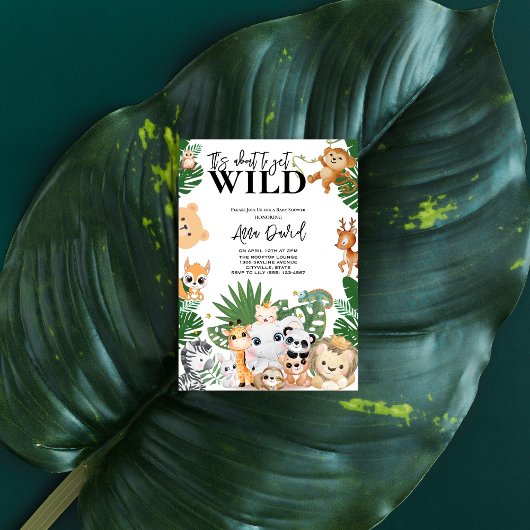 Het staat op het punt om wild Safari oerwoud baby  Kaart