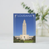 Het staatsgebouw Louisiana, Baton Rouge Briefkaart (Staand voorkant)