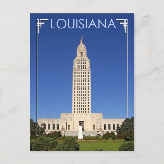 Het staatsgebouw Louisiana, Baton Rouge Briefkaart (Voorkant)