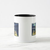 Het Staatskapitolgebouw te nacht Mok (Midden)