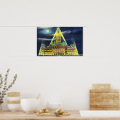 Het Staatskapitolgebouw te nacht Poster (Keuken)