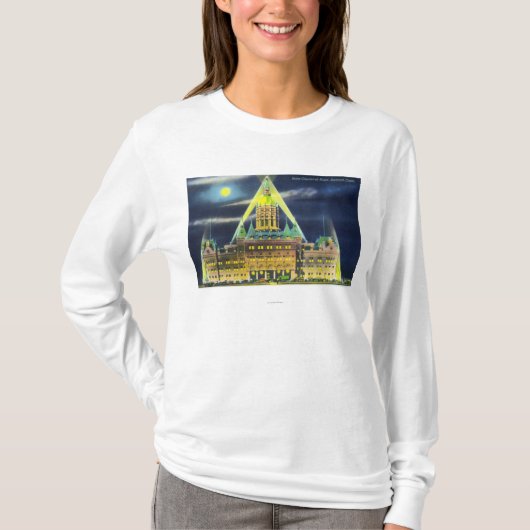 Het Staatskapitolgebouw te nacht T-shirt (Voorkant)