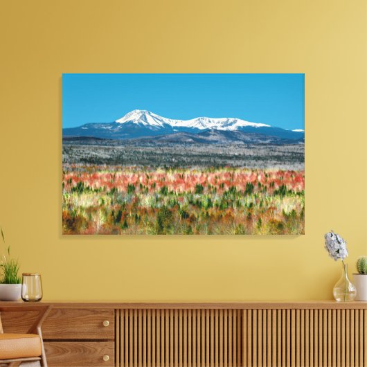 Het staatspark Katahdin Baxter in Maine Canvas Afdruk (Insitu (Woonkamer))