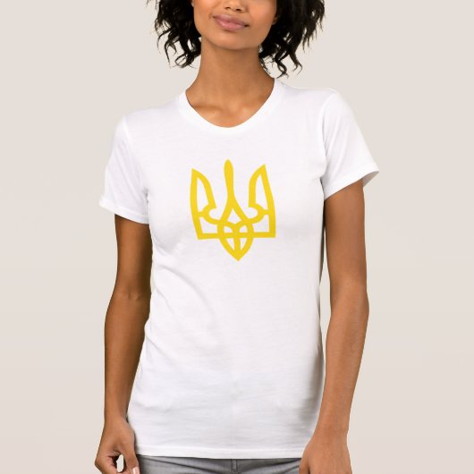 Het staatswapen van Oekraïne - tryzub T-shirt (Voorkant)