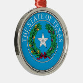 Het staatszegel van Texas Metalen Ornament (Rechts)