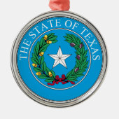Het staatszegel van Texas Metalen Ornament (Voorkant)