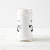 Het Stache Mustache Pattern Bierpul (Center)