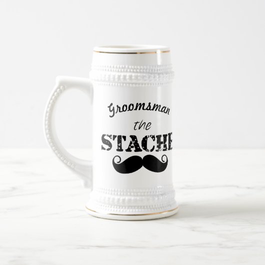 Het Stache Mustache Pattern Bierpul (Links)