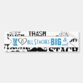 Het Stache Mustache Pattern Bumpersticker (Voorkant)