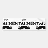 Het Stache Mustache Pattern Bumpersticker (Voorkant)