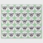 Het Stache Mustache Pattern Cadeaupapier (Vlak)