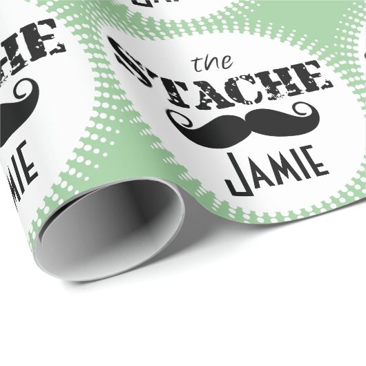 Het Stache Mustache Pattern Cadeaupapier (Rol Hoek)