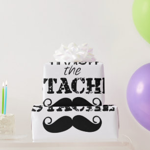 Het Stache Mustache Pattern Cadeaupapier